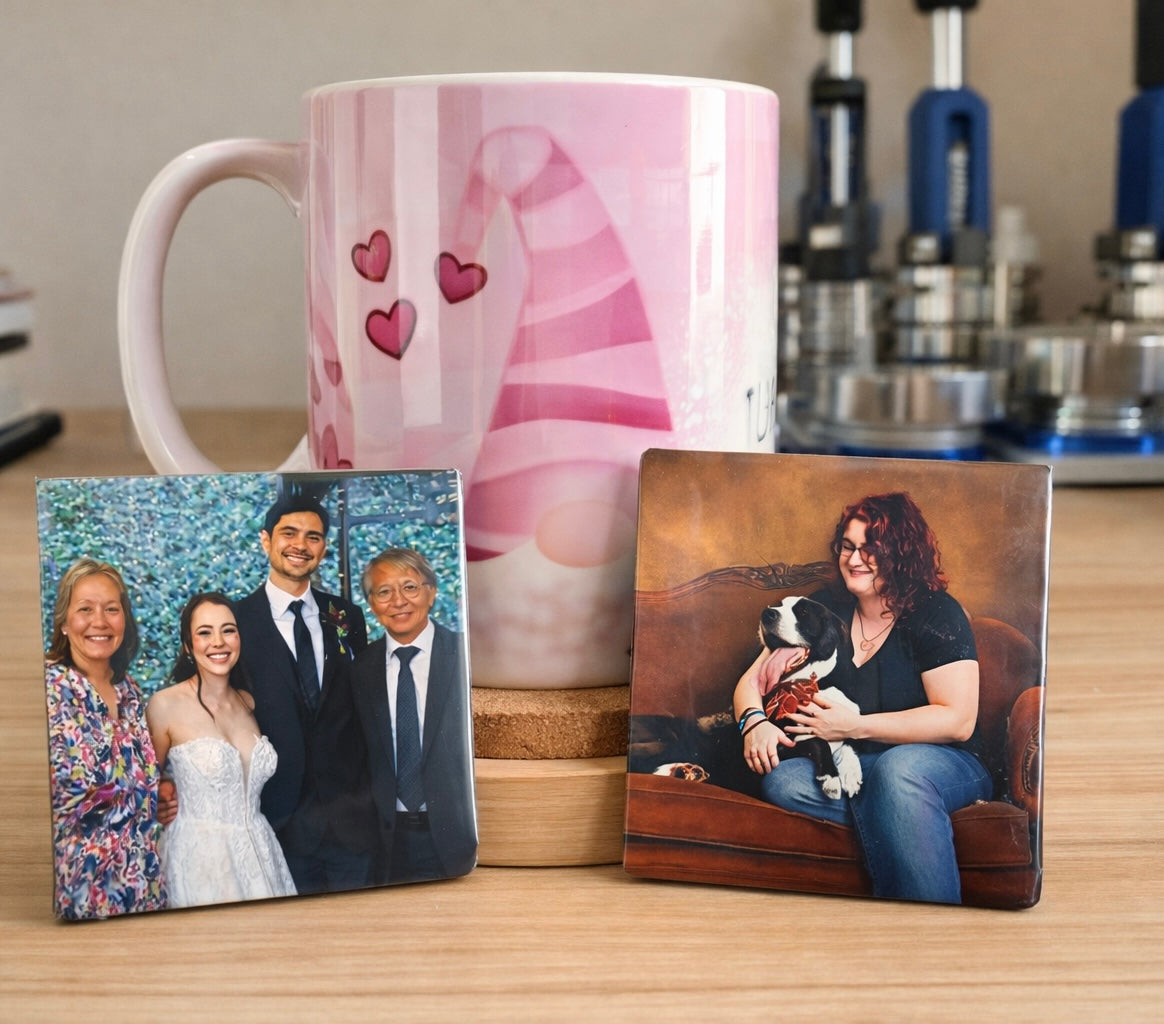 3.2 inch square Personalized Photo Magnet, Custom Fridge Keepsake, Pet & Wedding Favors