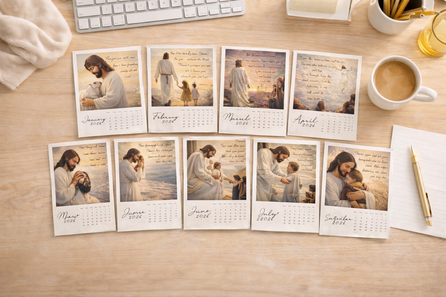 Custom 3–4” Set of 12 Vinyl Fridge Magnet | Pre-Made 2006 Calendar|  Keepsake