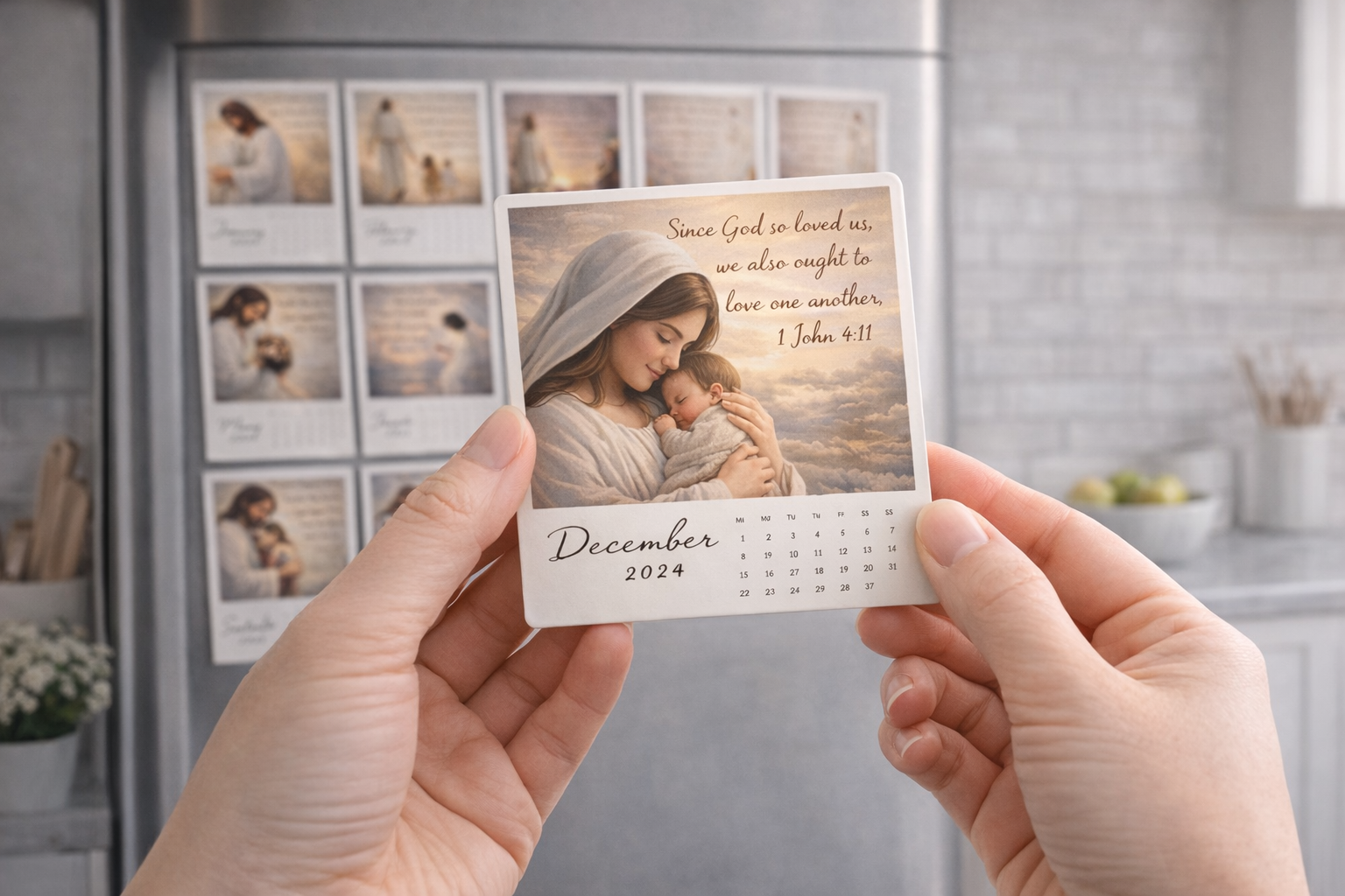 Custom 3–4” Set of 12 Vinyl Fridge Magnet | Pre-Made 2006 Calendar|  Keepsake